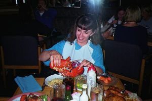 Andrea and lobster